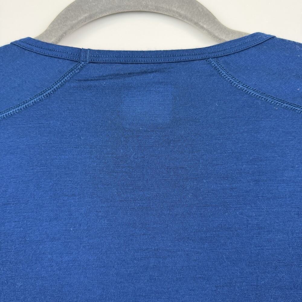Icebreaker Merino Wool T Shirt Women's M Blue 200 Long Sleeve Thermal Base Layer - Picture 8 of 9